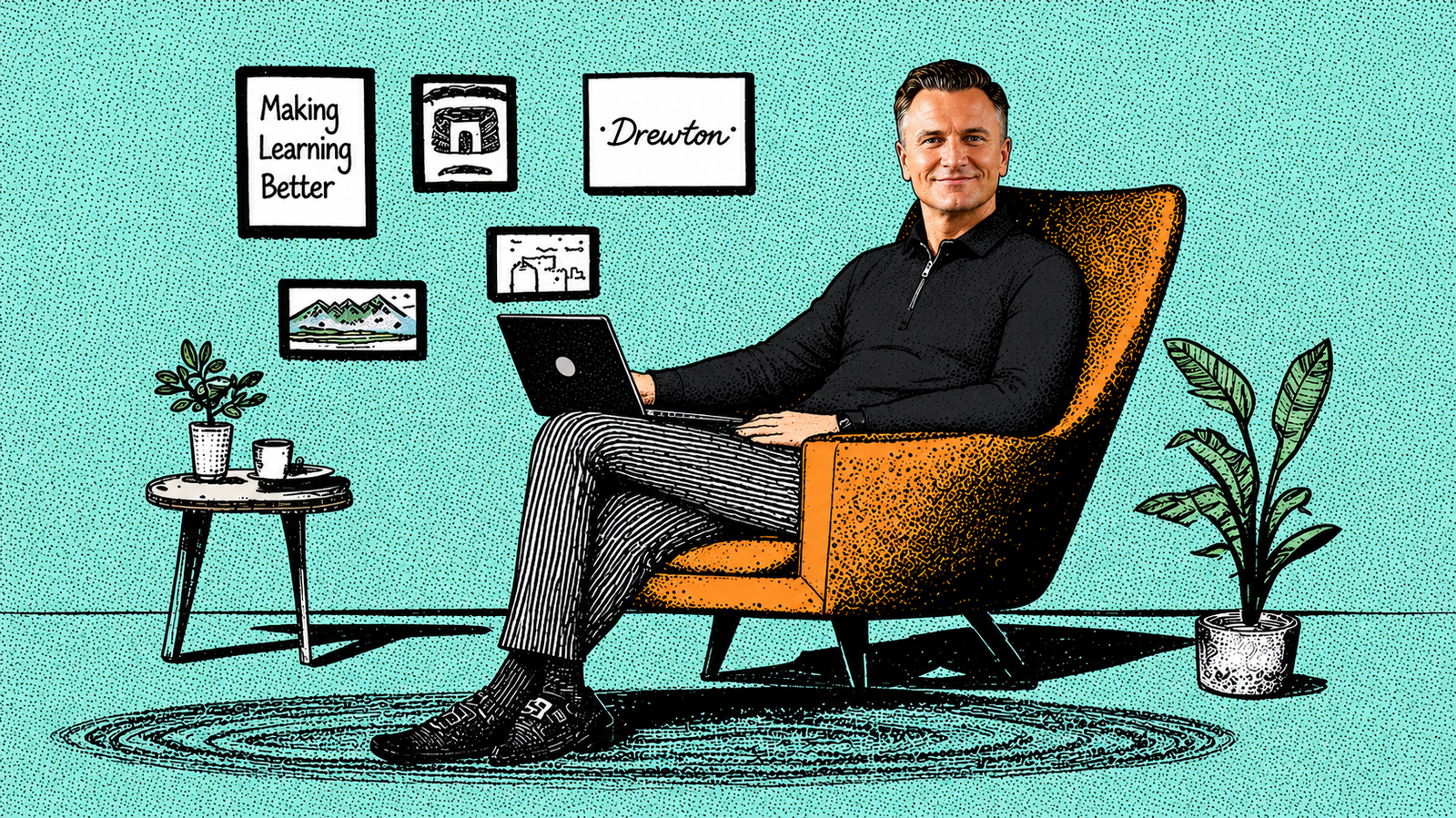 Andrew Parton, freelance e-learning designer and developer, working on digital learning