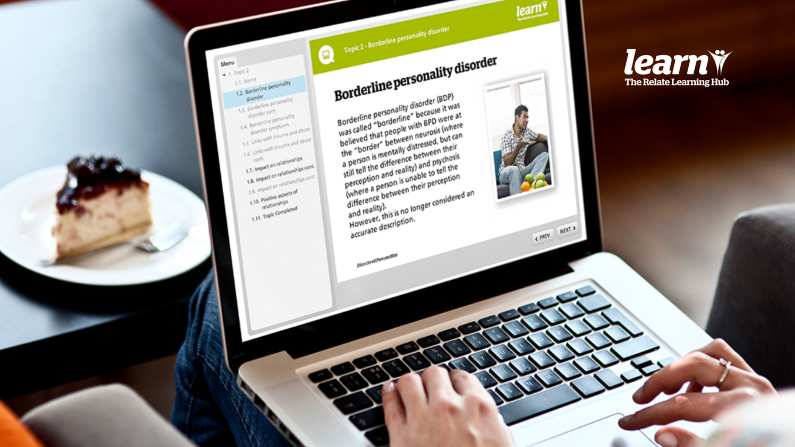 Relate e-learning — custom digital learning platform for UK counsellors and therapists